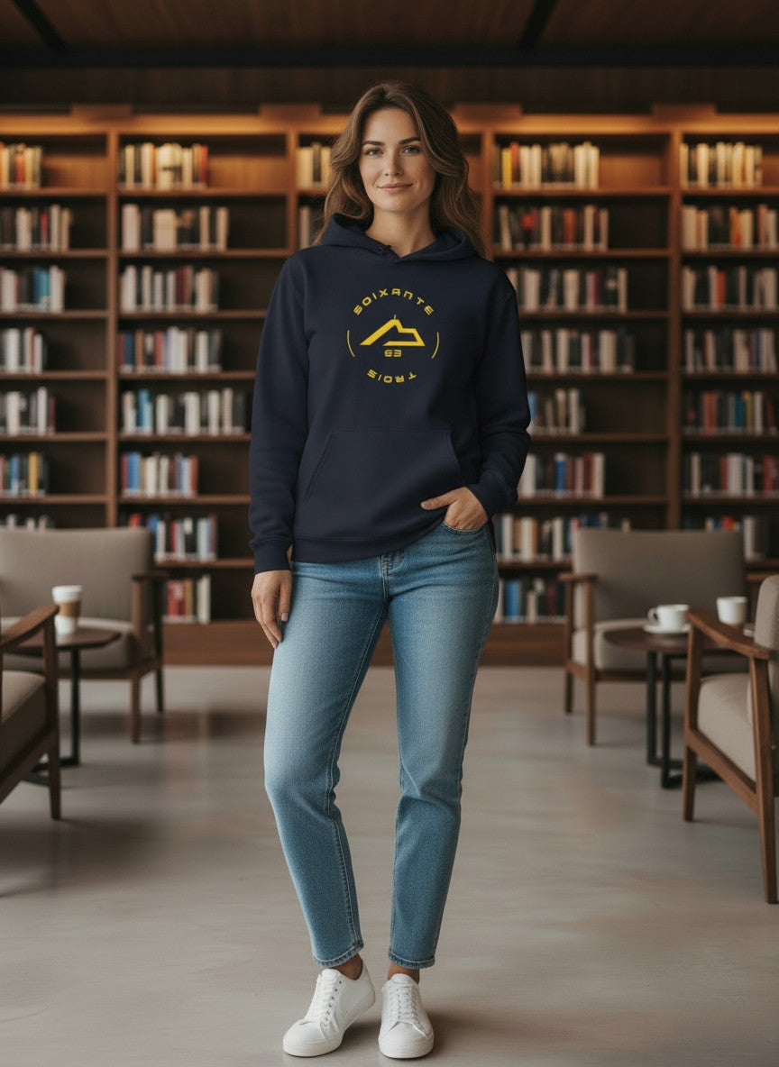 Sweat à capuche Soixante-Trois design rond
