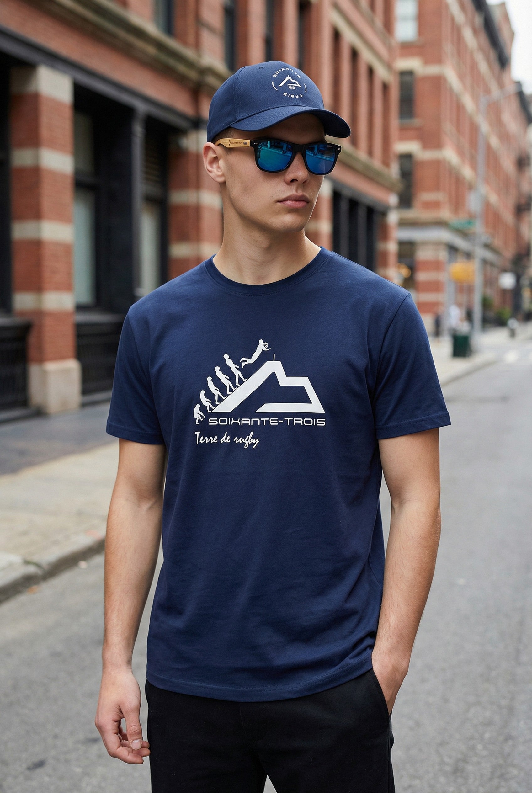 T-shirt Soixante-Trois design Rugby Evolution