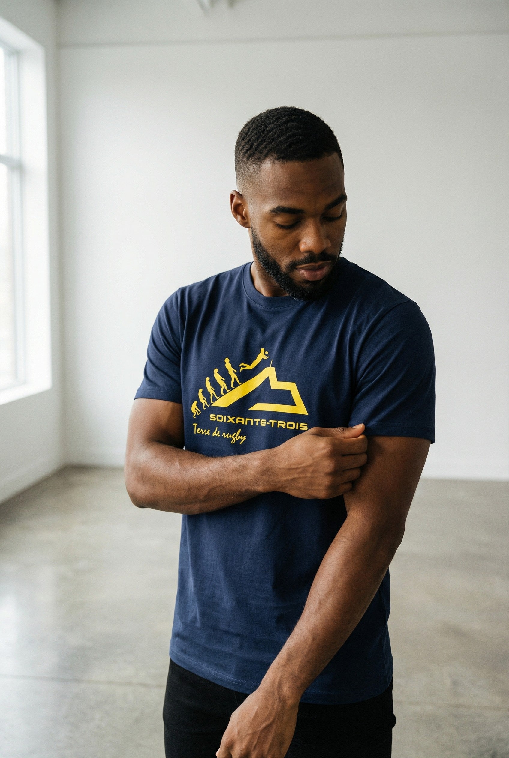 T-shirt Soixante-Trois design Rugby Evolution