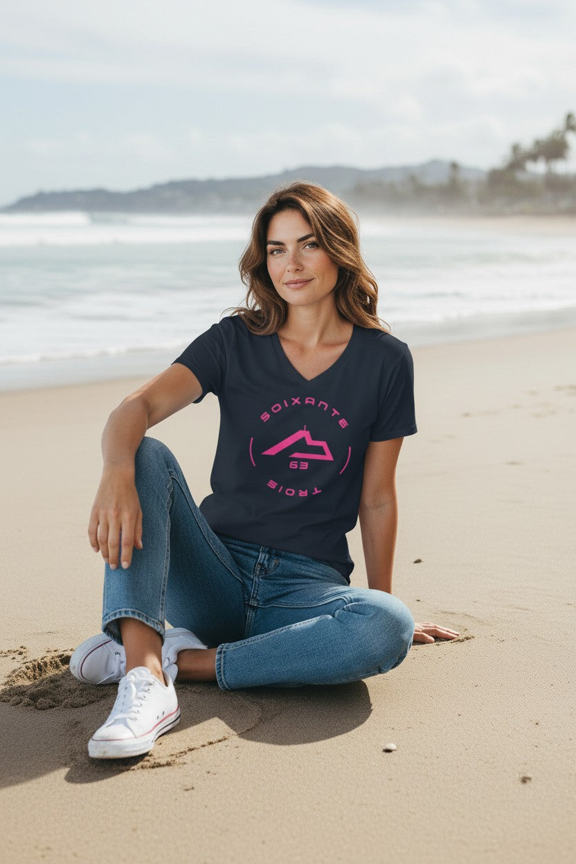 T-shirt Femme Soixante-Trois design rond