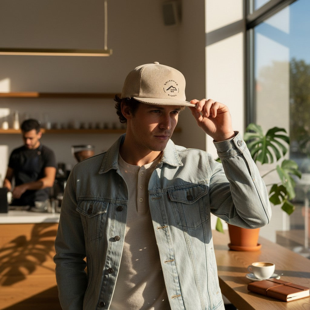 Casquette velours côtelé