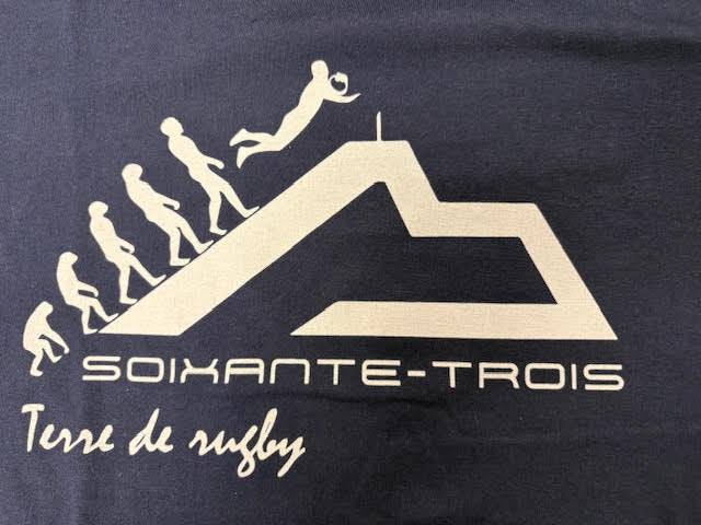 Sweat à capuche Soixante-Trois design Rugby Evolution