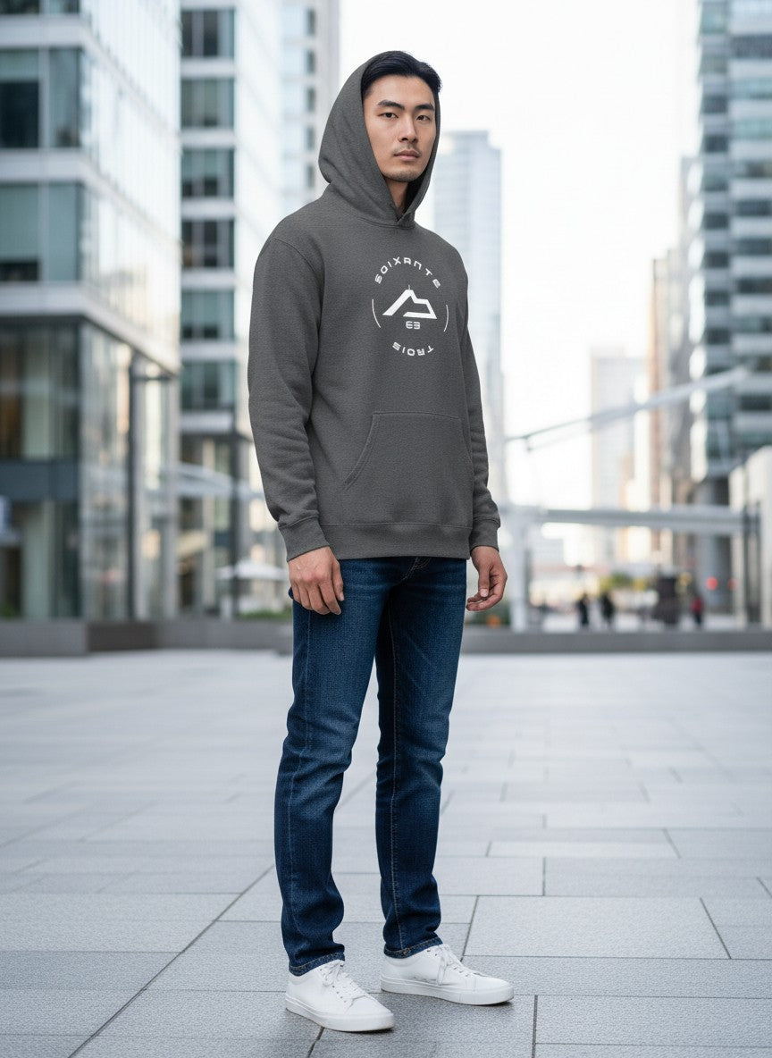 Sweat à capuche Soixante-Trois design rond
