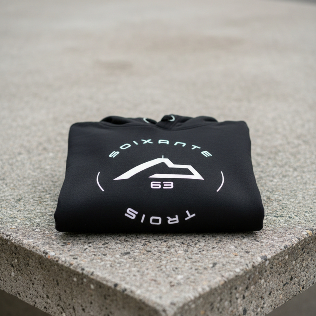 Sweat à capuche Soixante-Trois design rond