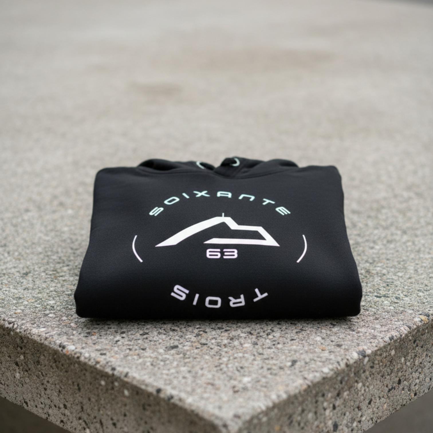 Sweat à capuche Soixante-Trois design rond